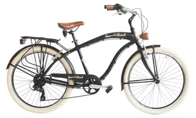 Immagine prodotto di Via Veneto Bici Cruiser Sun on the Beach Man 26” 6V Black Matt