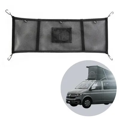 Obrázok produktu pre 040Parts Sieťka na batožinu Kombinovaná sieťka na odkladanie batožiny pre výsuvnú strechu a interiér kompatibilná s VW T5 T6 Bulli California Beach Caravelle