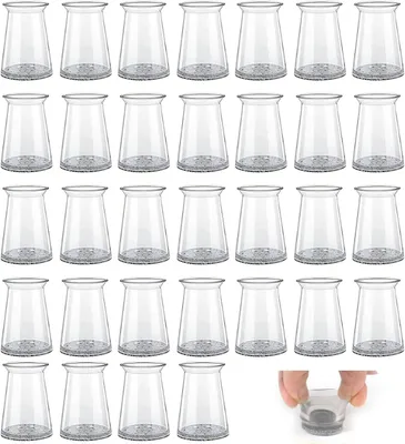 Produktbild von Silikon-Stuhlbeinkappen 32 Stück, Filzschoner für Böden (Geeignet für runde Beine 16-22mm / quadratische Beine 10-19.9mm)