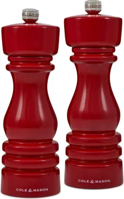 Zdjęcie produktu dla Cole & Mason Londo bukowy czerwony błyszczący młynek do pieprzu / 7"
