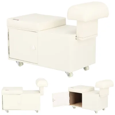 Obrázek produktu pro Kosmetický taburet pouf Pedikúra Opěrka nohou