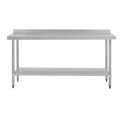 Produktbild von Vogue Arbeitstisch Mit Aufkantung Edelstahl 1800Mm