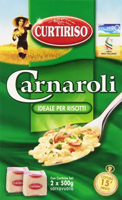 Produktbild von 5x Curtiriso Riso Carnaroli,100% Italienischer Reis, Ideal für Risottos,Kochzeit 15 Minuten,Packung mit 1Kg + Italian Gourmet Polpa di Pomodoro 400g Dose
