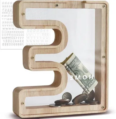 Image de Tirelire créative en bois pour enfants