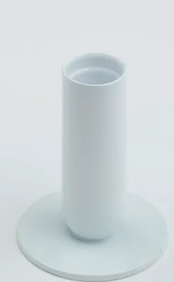 Produktbild von Kerzenleuchter Eisen weiß H 8 cm, geeignet für Kerzen Ø  2 - 2,5 cm, Stabkerzen, Leuchterkerzen, Spitzkerzen
