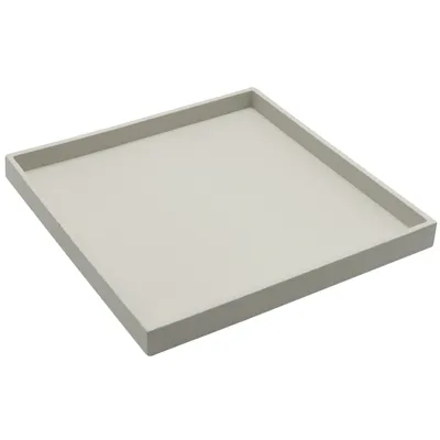 Produktbild von Dekovita, Dekotablett Kerzenteller 25x25x2 cm Steinoptik Hellgrau