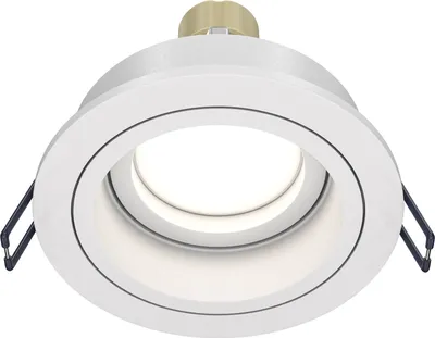 Immagine prodotto di Maytoni Lampada da incasso Atom GU10, plafoniera rotonda in alluminio, dimmerabile, IP20, bianco