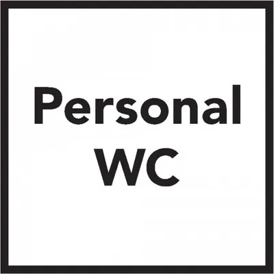 Produktbild von Dreifke® Aufkleber I Türschild Personal-WC, Folie, selbstklebend, 150x150mm