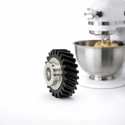 Produktbild von Schneckengetriebe kompatibel mit KitchenAid Küchenmaschinen – Schwarzes Worm Gear Ersatzteil für Artisan, Classic & Ultra Modelle