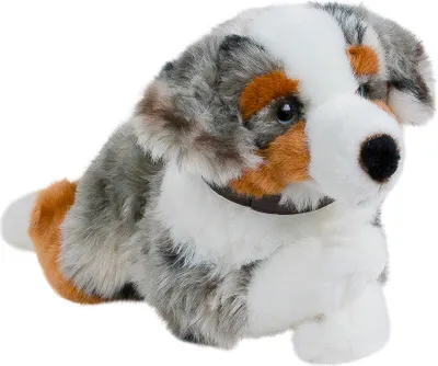 Produktbild von Australian Shepherd blue merle liegend 40 cm Uni-Toys Kuscheltier Hund