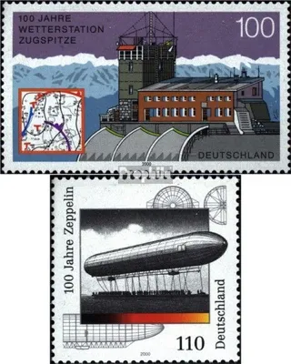 Produktbild von Briefmarken BRD (BR.Deutschland) 2000 Mi 2127,2128 (kompl.Ausg.) gestempelt Zugspitzwetterstation