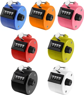 Produktbild von flintronic Handzähler Zähler, Metall Zähler, Manuelle Klicker, 4 Stellige Zähler Fingerzähler, Mechanischer Handzähler für Personenzähler, Golf und Schule Sport