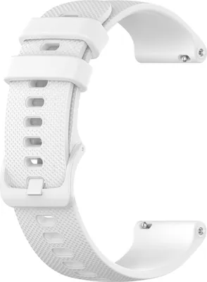 INF Uhrenarmband aus Silikon Weiß 20 mm
