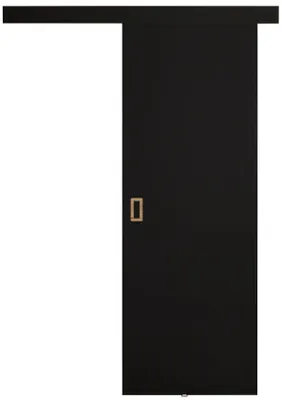 Produktbild von KIER FURNITURE Schiebetür Komplettset WERDI Sliding Door, Raumteiler Schiebetür Schwarz 66x205x1,6 cm