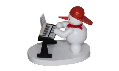 Zdjęcie produktu dla Miniaturowa figurka bałwanka z klawiaturą Wysokość 8 cm NOWOŚĆ