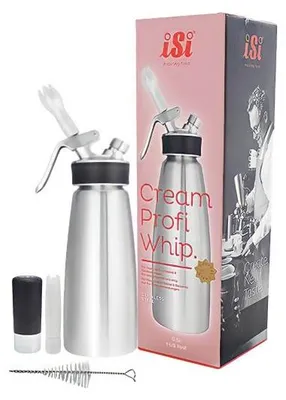 Productafbeelding van iSi 1630 Creme Profi, 0,5 liter, zilver (1 stuk)