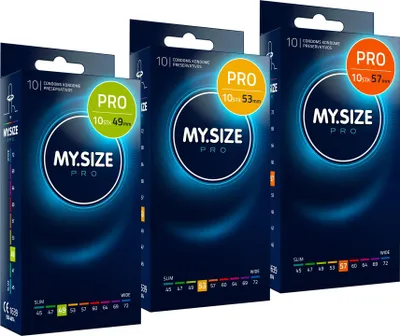 Produktbild von MY.SIZE PRO Kondom Set Größe 2,3,4-49,53,57 mm, 3x10 Stück