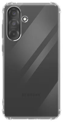 Image de Akashi, coque en silicone résistante aux chocs pour Galaxy A37 avec coins renforcés, transparente