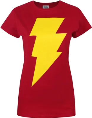 Produktbild von Shazam Damen Logo T-Shirt NS4233 (M) (Rot)