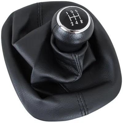 Immagine prodotto di Pomello del cambio e cuffia del cambio neri per VW Passat B5 3B, dal 1996 al 2000, 5 marce