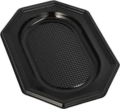 Produktbild von Starpak 10 Servierplatten, PET 21 cm x 29 cm schwarz | Folie (10 Stück)