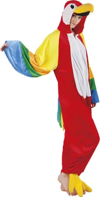 Produktbild von B88046-180 Papagei Parrot Kostüm Damen Herren Gr.bis max. 180 cm Körpergröße