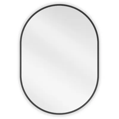 Obrázek produktu pro Mexen Loft lustro łazienkowe owalne 70 x 50 cm, rama czarna - 9851-070-050-000-70