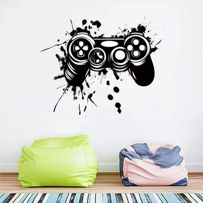 Videospiel-Controller für das Gamingzimmer – Decords Wandtattoo, Produktansicht 1