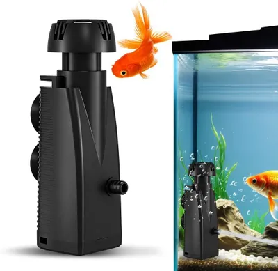 Imagen del producto de Skimmer para acuarios con filtro biológico, 160 litros por hora, 3 vatios, para acuarios de hasta 200 litros