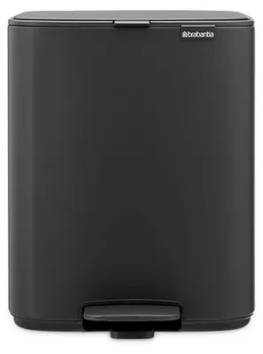 Produktbild von Brabantia Bo Pedal Bin, 12 l, Rechteckig, Stahl, Grau, Terrasse, 292 mm