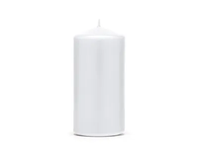 Zdjęcie produktu dla Świeca klubowa matowa, biały, 12 x 6cm (1 op. / 6 szt.)
