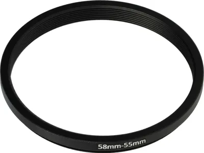 Produktbild von vhbw Step-Down-Ring Adapter 58 mm auf 55 mm für Kamera Objektiv - Filteradapter Metall