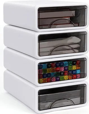 Produktbild von Stapelbare Ladebox mit Laden - Büro-Organizer für Büro, Schule und Zuhause