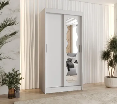 Obrázek produktu pro Šatní skříň 100 cm ROZANA - bílá