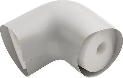 Zdjęcie produktu dla Kolanko z miękkiej pianki PVC 48-25: szerokość nominalna 48 mm, iso 25 mm
