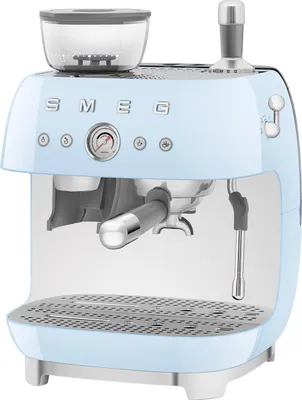 Obrázek produktu pro SMEG EGF03PBEU Kompakt Siebträgermachine pastellblau Dampffunktion