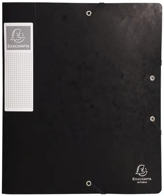 Produktbild von Exacompta Sammelbox DIN A4, 60 mm, schwarz, aus extra starkem Karton