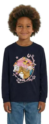 Produktbild von Spreadshirt Bibi Und Tina Wettreiten Im Wald Teenager Premium Langarmshirt, 158/164 (12 Jahre), Navy