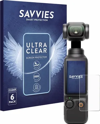 Produktbild von 6x Für DJI Osmo Pocket 3 Schutzfolie Savvies Displayschutz Display Schutz Folie Klar Transparent