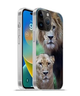 Produktbild von MuchoWow® Handyhülle Schutzhülle Hülle für Apple iPhone 14 Pro Max Porträt - Löwe Silikon Softcase Handy Hülle - Hardcover