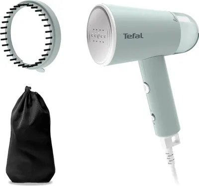 Produktbild von Tefal Origin Travel Dampfbürste, 1200 W, klappbar, einsatzbereit in 25 Sekunden, 20 g/Minute, Dampfglätter Reise, 70 ml Wassertank, Steamer inklusive