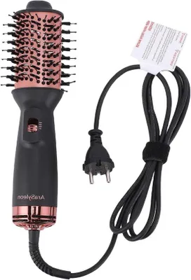 Produktbild von Haarbürste mit Luftstrom – Haartrockner-Bürste – Für Styling und Frisieren – 4-in-1 Styling-Tool – 26 cm – Schwarz
