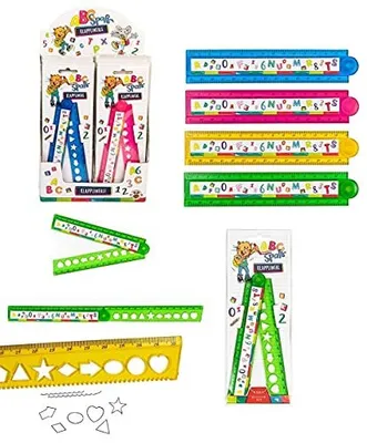 Image de ABC SPASS Règle pliante 30cm/15 cm Règle, 1 parmi 4 couleurs