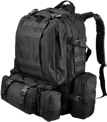 Image de Sac à dos de randonnée Unyqoos® de 55 litres, imperméable, robuste, avec des compartiments intérieurs et des bretelles réglables, idéal pour la randonnée, le camping et les voyages