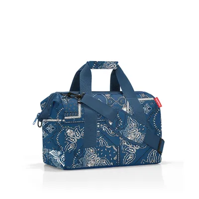 Produktbild von reisenthel allrounder M, Reisetasche, Sporttasche, Schultertasche, Bandana Blue, 18 L, MS4100