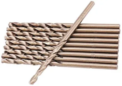 Obrázek produktu pro Sada vrtáků Kobalt, 10 kusů - HSS CO - Nerezová ocel - Vysoká tvrdost - Stabilní výkon - Vrtáky