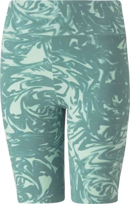 Produktbild von PUMA Power Sommer High-Waist Print Radlerhose Mädchen 84 - adriatic 164