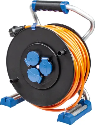 Produktbild von as-Schwabe Kunststoff-Kabeltrommel Baustellenleitung 40m 230V 16A 3G2,5 IP44