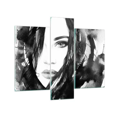 Produktbild von Bilder auf glas - Schmuck Dame Kleid Eleganz - 95x80cm - Glasbilder - Wandbilder - Kunstdruck - zum Aufhängen bereit - Wanddekoration aus Glas - Glas Bilder - Wandbild auf Glas - GCB95x80-3097