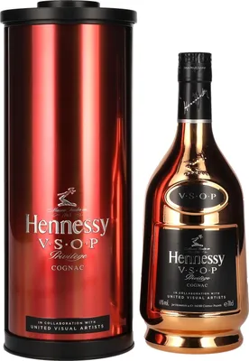 Produktbild von Hennessy V.S.O.P Privilège Cognac x United Visual Artists 40% Vol. 0,7l in Tinbox